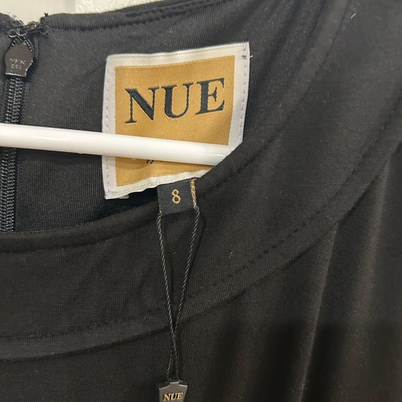 NUE By Shanti Black Dress with Unique Belt sophisticated upscale feminine nwt 8 - Picture 7 of 10